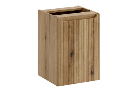 Badezimmer-Hängeschrank Novira Coast Evoke Eiche 40 × 57 × 39 cm mit Wäschekorb – Coast Evoke Eiche