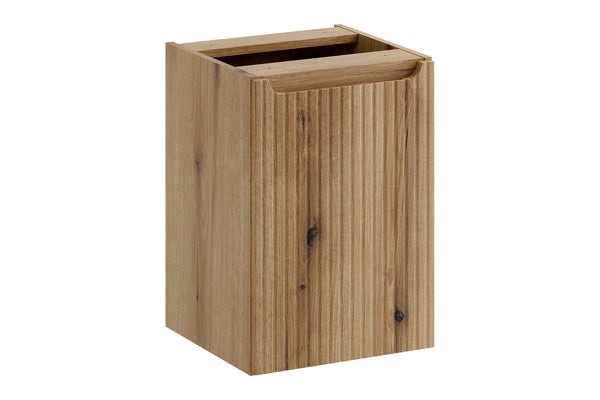 Badezimmer-Hängeschrank Novira Coast Evoke Eiche 40 × 57 × 39 cm mit Wäschekorb – Coast Evoke Eiche