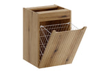 Badezimmer-Hängeschrank Novira Coast Evoke Eiche 40 × 57 × 39 cm mit Wäschekorb – Coast Evoke Eiche – Ansicht 3