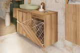 Badezimmer-Hängeschrank Novira Coast Evoke Eiche 40 × 57 × 39 cm mit Wäschekorb – Coast Evoke Eiche – Ansicht 5