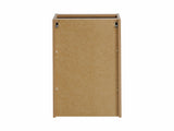 Badezimmer-Hängeschrank Novira Coast Evoke Eiche 40 × 57 × 39 cm mit Wäschekorb – Chrom glänzend