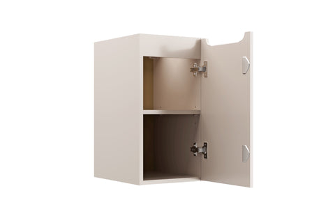Badezimmer-Hängeschrank Novira Kaschmir matt 30 × 57 × 39 cm mit 1 Tür – Ansicht 3