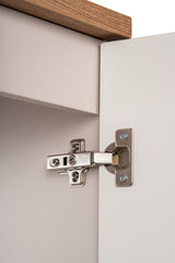 Badezimmer-Hängeschrank Novira Kaschmir matt 30 × 57 × 39 cm mit 1 Tür – Ansicht 5
