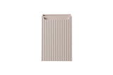 Badezimmer-Hängeschrank Novira Kaschmir matt 40 × 57 × 39 cm mit Wäschekorb – Ansicht 2