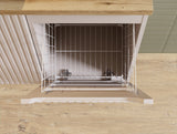 Badezimmer-Hängeschrank Novira Kaschmir matt 40 × 57 × 39 cm mit Wäschekorb – Ansicht 6