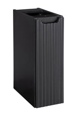 Badezimmer-Hängeschrank Novira Schwarz matt 20 × 57 × 39 cm mit 1 Tür