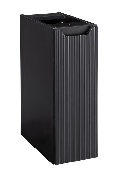 Badezimmer-Hängeschrank Novira Schwarz matt 20 × 57 × 39 cm mit 1 Tür