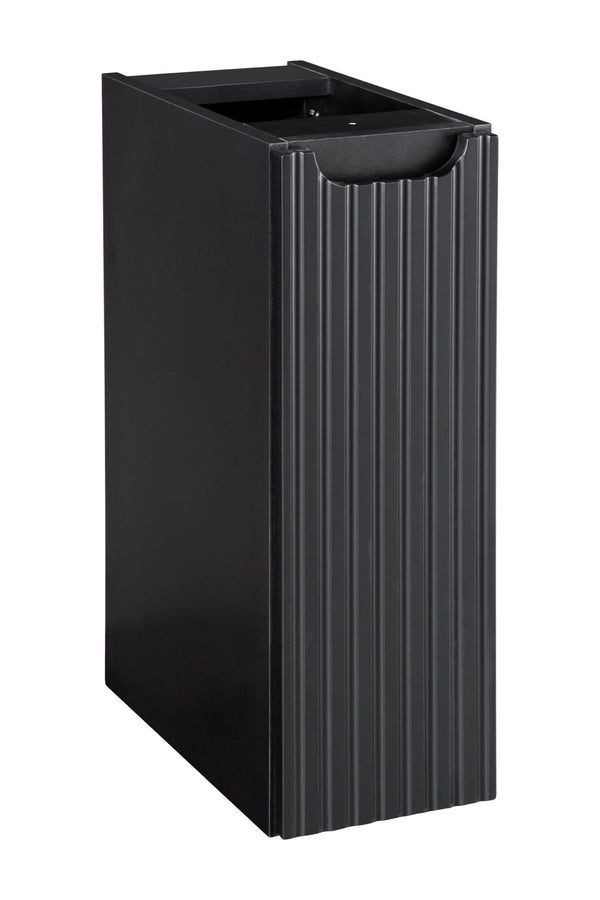 Badezimmer-Hängeschrank Novira Schwarz matt 20 × 57 × 39 cm mit 1 Tür