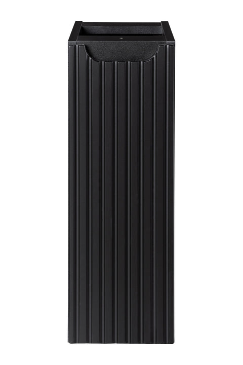 Badezimmer-Hängeschrank Novira Schwarz matt 20 × 57 × 39 cm mit 1 Tür – Ansicht 2