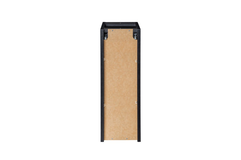 Badezimmer-Hängeschrank Novira Schwarz matt 20 × 57 × 39 cm mit 1 Tür – Ansicht 4