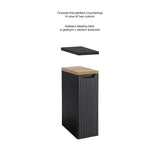 Badezimmer-Hängeschrank Novira Schwarz matt 20 × 57 × 39 cm mit 1 Tür – Ansicht 6