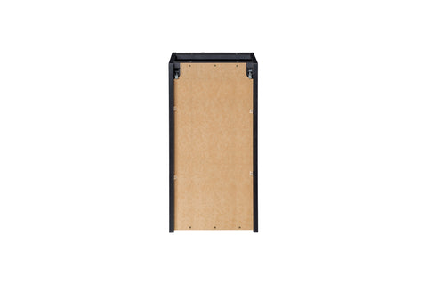 Badezimmer-Hängeschrank Novira Schwarz matt 30 × 57 × 39 cm mit 1 Tür – Ansicht 4
