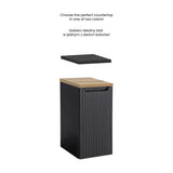 Badezimmer-Hängeschrank Novira Schwarz matt 30 × 57 × 39 cm mit 1 Tür – Ansicht 6