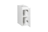 Badezimmer-Hängeschrank Novira Weiß matt 20 × 57 × 39 cm mit 1 Tür – Ansicht 3