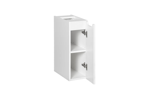 Badezimmer-Hängeschrank Novira Weiß matt 20 × 57 × 39 cm mit 1 Tür – Ansicht 3