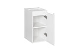 Badezimmer-Hängeschrank Novira Weiß matt 30 × 57 × 39 cm mit 1 Tür – Ansicht 3