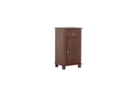 Badezimmer-Hängeschrank Retrano Braun 46 × 83 × 36 cm mit 1 Tür und 1 Schublade – Ansicht 2