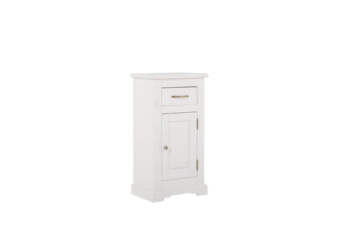 Badezimmer-Hängeschrank Romanza Weiß 45 × 85 × 30 cm mit 1 Tür und 1 Schublade – Ansicht 2