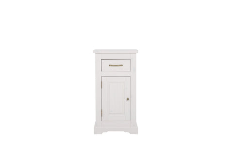Badezimmer-Hängeschrank Romanza Weiß 45 × 85 × 30 cm mit 1 Tür und 1 Schublade – Ansicht 3