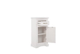 Badezimmer-Hängeschrank Romanza Weiß 45 × 85 × 30 cm mit 1 Tür und 1 Schublade – Ansicht 4
