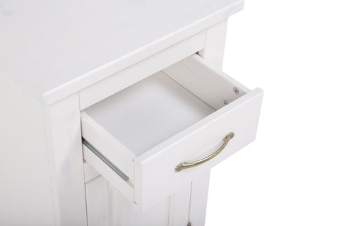 Badezimmer-Hängeschrank Romanza Weiß 45 × 85 × 30 cm mit 1 Tür und 1 Schublade – Ansicht 5