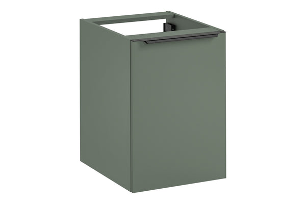 Badezimmer-Hängeschrank Sombrela Schilfgrün 40 × 57 × 46 cm mit Wäschekorb