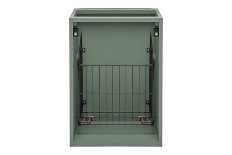 Badezimmer-Hängeschrank Sombrela Schilfgrün 40 × 57 × 46 cm mit Wäschekorb – Ansicht 5