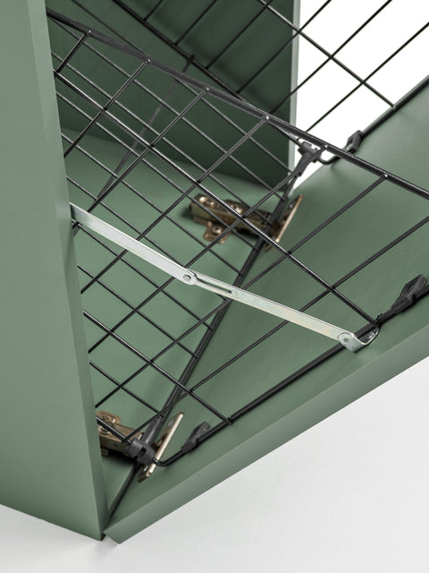 Badezimmer-Hängeschrank Sombrela Schilfgrün 40 × 57 × 46 cm mit Wäschekorb – Ansicht 7