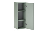 Badezimmer-Halbhochschrank Asteya Grün matt 30 × 80 × 26,6 cm mit 1 Tür – Ansicht 7