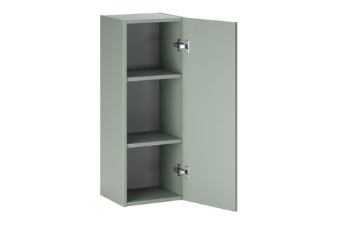 Badezimmer-Halbhochschrank Asteya Grün matt 30 × 80 × 26,6 cm mit 1 Tür – Ansicht 7