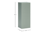 Badezimmer-Halbhochschrank Asteya Grün matt 30 × 80 × 26,6 cm mit 1 Tür – Ansicht 8