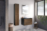 Badezimmer-Halbhochschrank Talvera Casella Eiche 30 × 80 × 18,5 cm mit 1 Tür – Ansicht 5