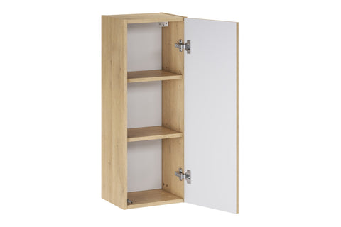 Badezimmer-Halbhochschrank Terrana Cremona Eiche 30 × 80 × 18,5 cm mit 1 Tür – Ansicht 3