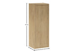 Badezimmer-Halbhochschrank Terrana Cremona Eiche 30 × 80 × 18,5 cm mit 1 Tür – Ansicht 8