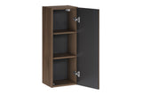 Badezimmer-Halbhochschrank Terrana Walnuss Villa 30 × 80 × 18,5 cm mit 1 Tür – Ansicht 3