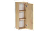 Badezimmer-Halbhochschrank Violetta Cremona Eiche 30 × 80 × 26 cm mit 1 Tür – Ansicht 3