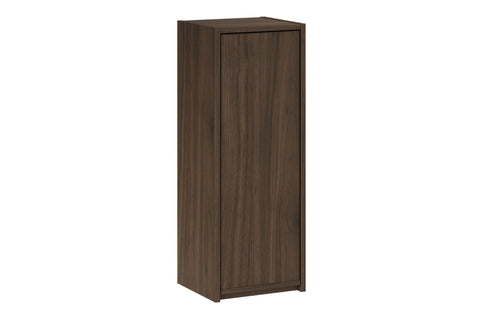 Badezimmer-Halbhochschrank Violetta Walnuss Villa 30 × 80 × 26 cm mit 1 Tür