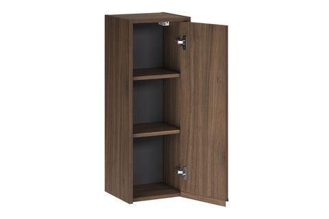 Badezimmer-Halbhochschrank Violetta Walnuss Villa 30 × 80 × 26 cm mit 1 Tür – Ansicht 3