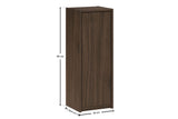 Badezimmer-Halbhochschrank Violetta Walnuss Villa 30 × 80 × 26 cm mit 1 Tür – Ansicht 7