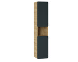 Badezimmer-Hochschrank Amaris Cosmos Grau 35 × 170 × 32 cm mit 2 Türen – Ansicht 2
