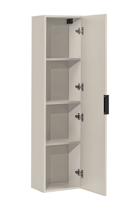Badezimmer-Hochschrank Ardena Kaschmir matt 35 × 140 × 25 cm mit 1 Tür – Ansicht 3