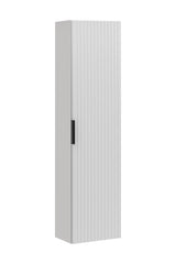 Badezimmer-Hochschrank Ardena Weiß matt 35 × 140 × 25 cm mit 1 Tür – Ansicht 2
