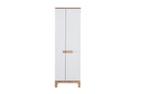 Badezimmer-Hochschrank Balvina Weiß Hochglanz 60 × 187 × 33 cm mit 3 Türen – Ansicht 2