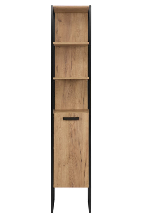 Badezimmer-Hochschrank Brookvale Golden Craft Eiche 35 × 185 × 33 cm mit 1 Tür – Ansicht 2