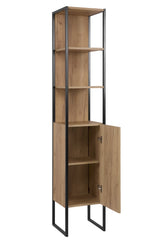 Badezimmer-Hochschrank Brookvale Golden Craft Eiche 35 × 185 × 33 cm mit 1 Tür – Ansicht 3