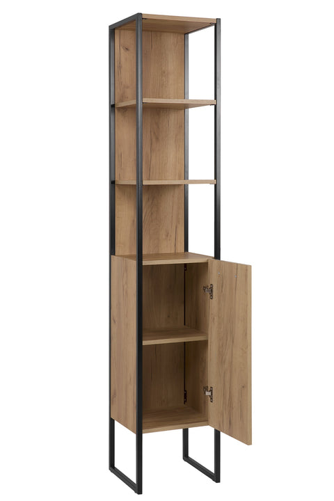 Badezimmer-Hochschrank Brookvale Golden Craft Eiche 35 × 185 × 33 cm mit 1 Tür – Ansicht 3