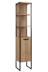 Badezimmer-Hochschrank Brookvale Golden Craft Eiche 35 × 185 × 33 cm mit 1 Tür – Ansicht 4