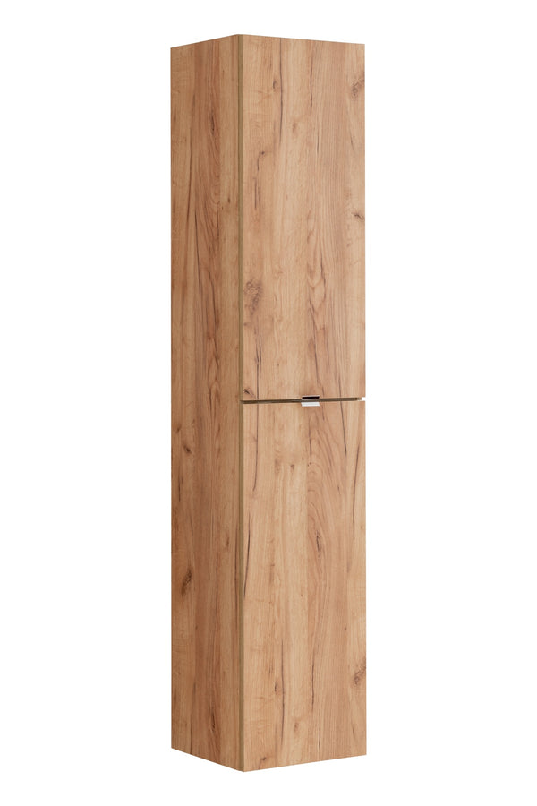Badezimmer-Hochschrank Caprena Golden Craft Eiche 35 × 170 × 33 cm mit 2 Türen