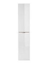 Badezimmer-Hochschrank Caprena Weiß Hochglanz 35 × 170 × 33 cm mit 2 Türen – Ansicht 2