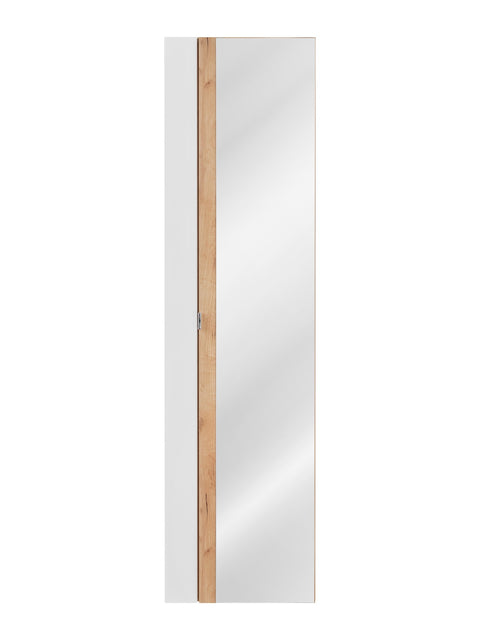 Badezimmer-Hochschrank Caprena Weiß Hochglanz 45 × 170 × 33 cm mit 1 Tür – Ansicht 2